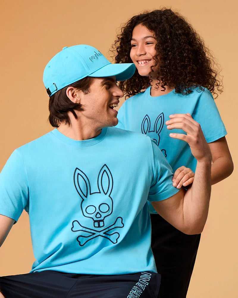 Tees Psycho Bunny Sheldon Graphic Tee Aquarius Homme | SQE-79683389